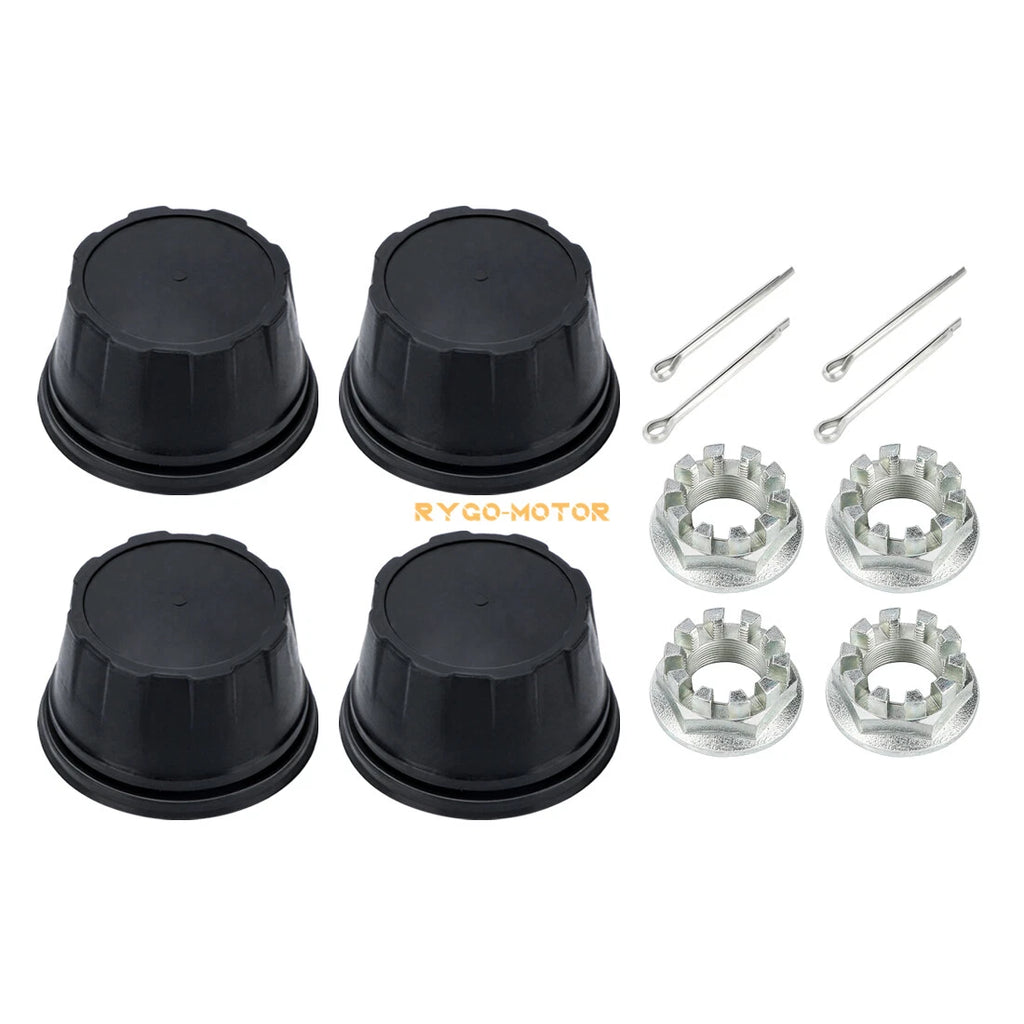 4X Wheel Center Cap with Nut Kit for Honda Rancher Foreman Rubicon (2000–2023) 44732-HC4-000