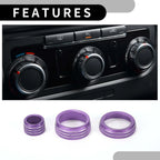 AC Headlight Media Switch Knob Cover for Chevrolet Silverado (2022-2023) 5 x Pcs