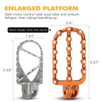 0° Horizontal CNC Enlarged Wide Foot Pegs for KTM 390 Adventure (2020–2024)