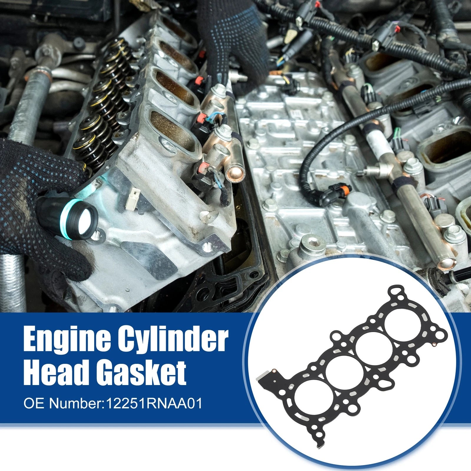 Engine Cylinder Head Gasket for Honda HR-V (2006–2020) No. 12251RNAA01 Black