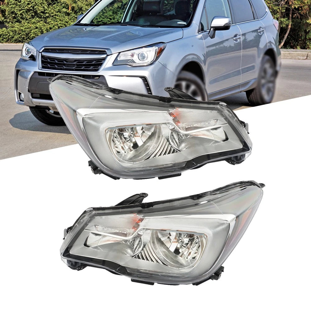 Set of 2 Headlights for Subaru Forester (2017–2018)