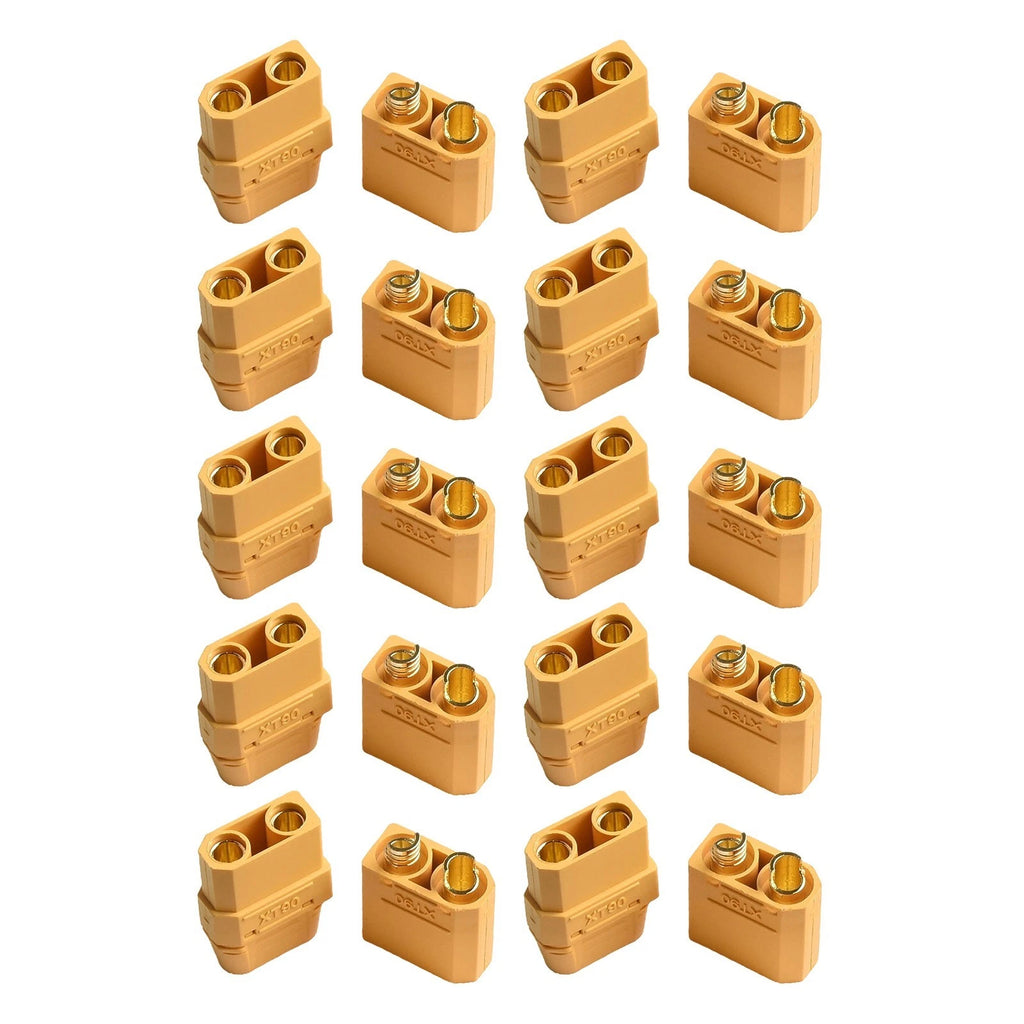 20PCS XT90 Connectors Male Female for RC (Solid 90A Power Connections)