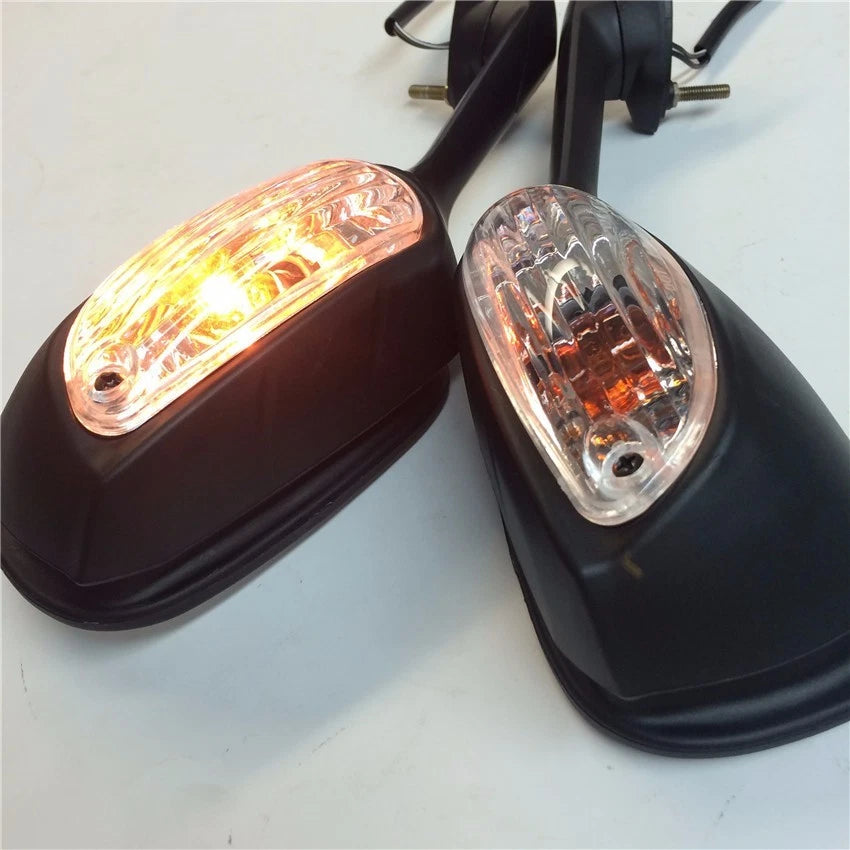 Mirrors with LED Turn Signals for Suzuki GSXR600 750 1000 (2009–2012)