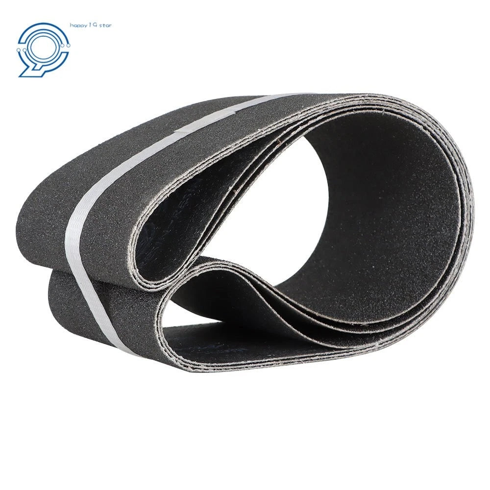 Set of 3 Sanding Belts 4" x 36" 80 Grit Silicon Carbide