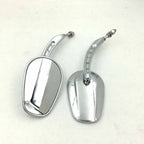 Chrome Big Side Mirrors for Harley Dyna (2006–2023)