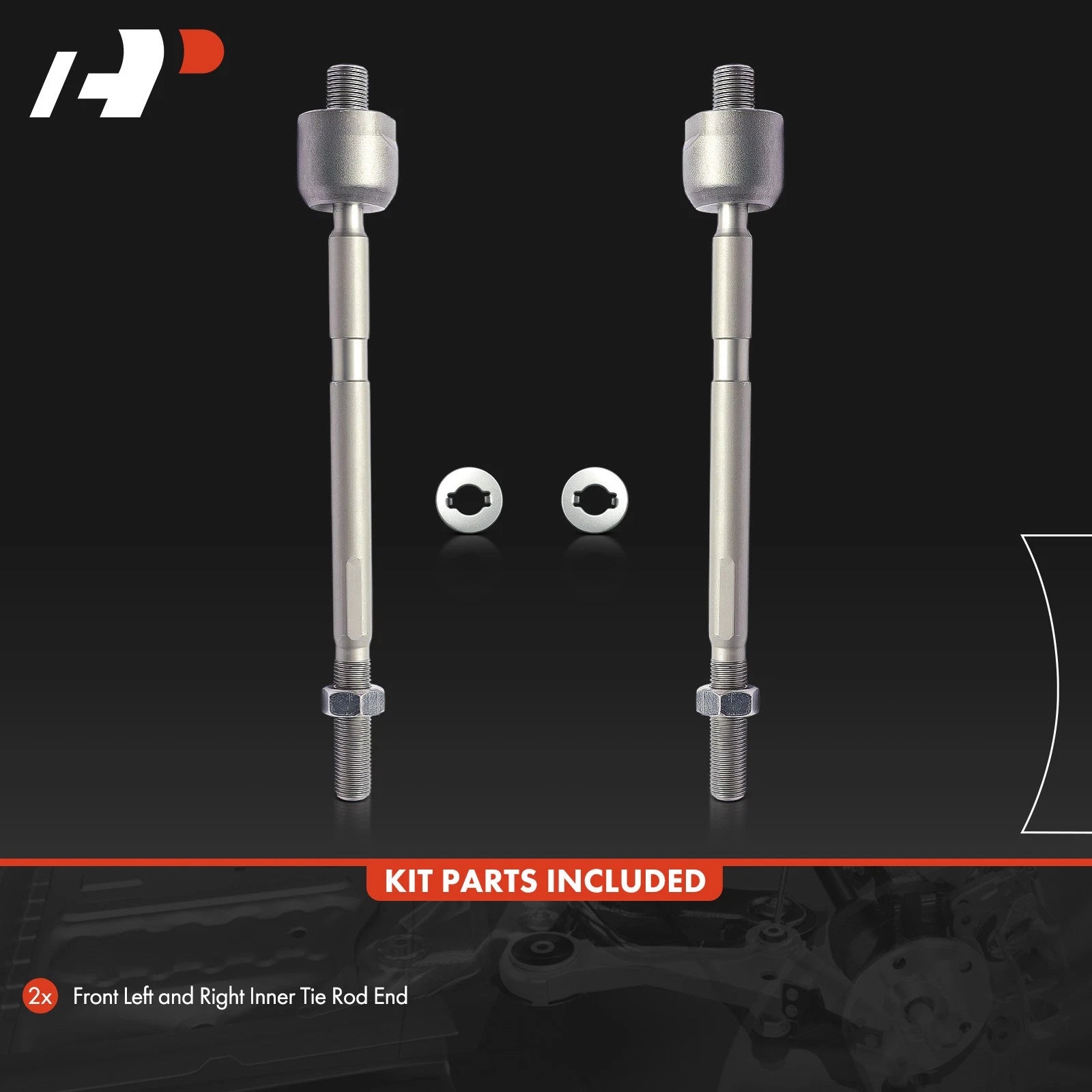 2X Front Inner Side Tie Rod End for Honda S2000 (2000-2009)