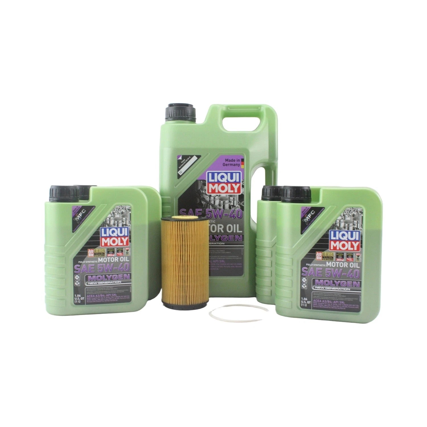 6L Liqui Moly Molygen 5W40 Oil Change Kit for Audi A8 Quattro (CEUA)