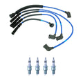 NGK 7mm Wire Set 4 Iridium Spark Plugs for Mazda 626 (1991–1998)