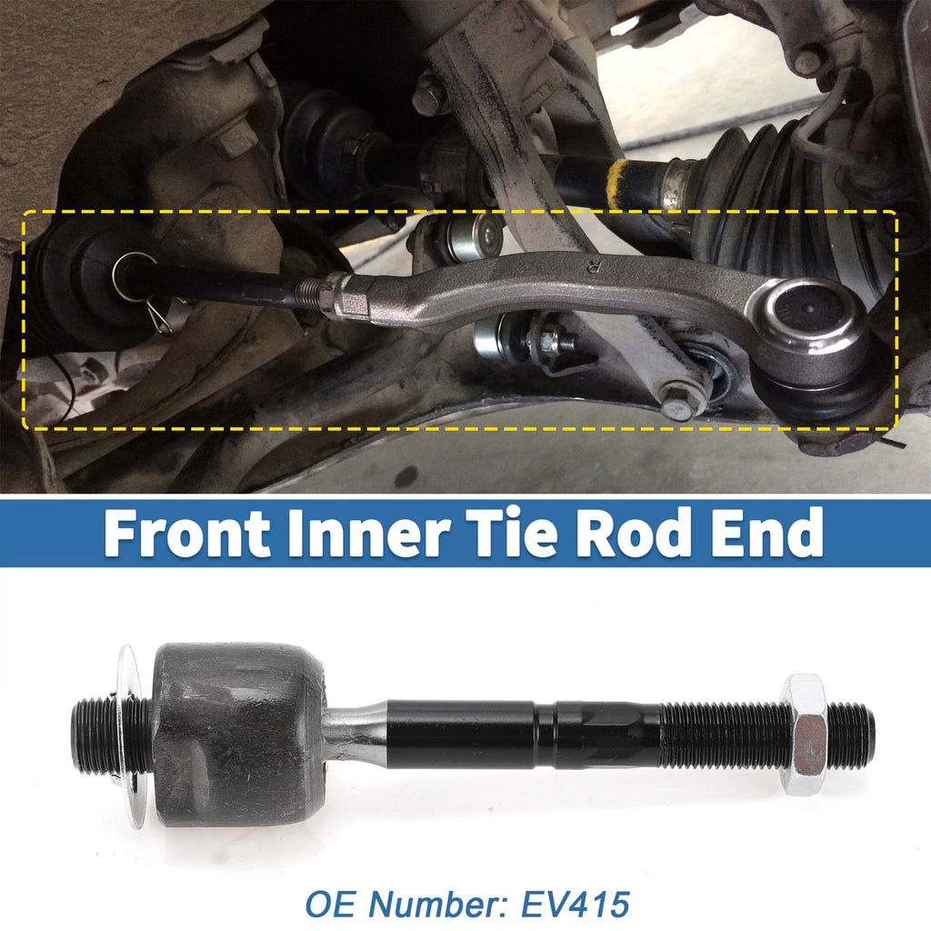 2X Front Inner Tie Rod End Links for Honda Accord, Acura CL TL (No.EV415)