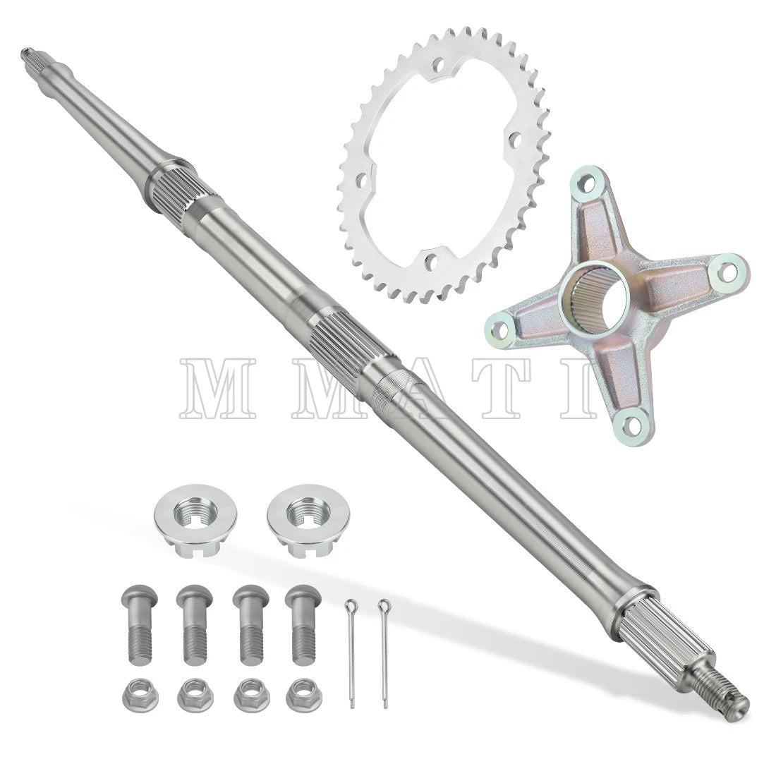 Rear Axle Shaft & Sprocket Axle Hub Nuts for Yamaha Raptor 350 (2004–2013)