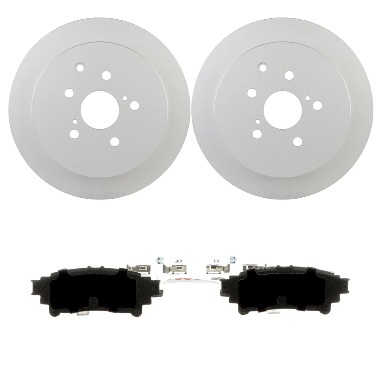 Bosch Rear Disc Brake Rotors & Ceramic Brake Pads Kit for Highlander Sienna (2001–2023)
