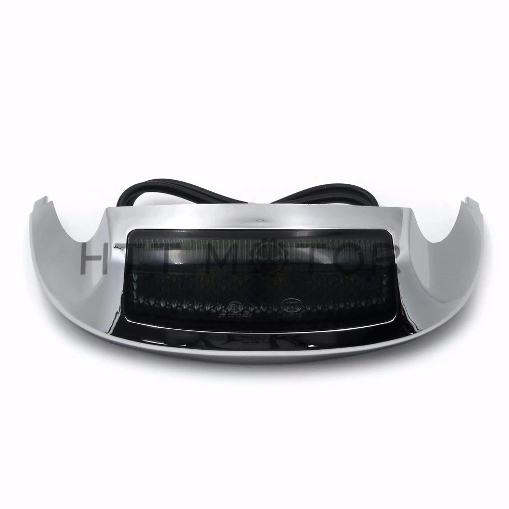 Front LED Fender Tip Light Smoked Lens for Harley FLHX FLHR (2014–2017)