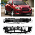 Grill for Chevrolet Trax (2014–2016) Black with Chrome Trim