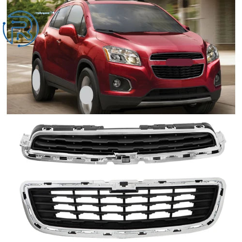 Grill for Chevrolet Trax (2014–2016) Black with Chrome Trim