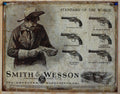 Vintage Replica Tin Metal Sign for Smith & Wesson Pistol Revolver (1743)