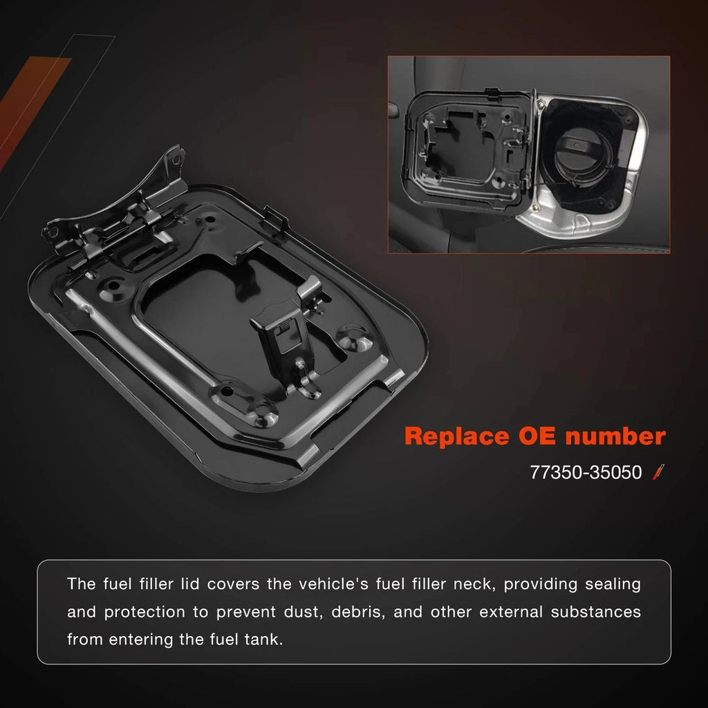Fuel Gas Filler Tank Cover Door Lid Cap for Toyota Sienna (2011–2019) 77350-08020
