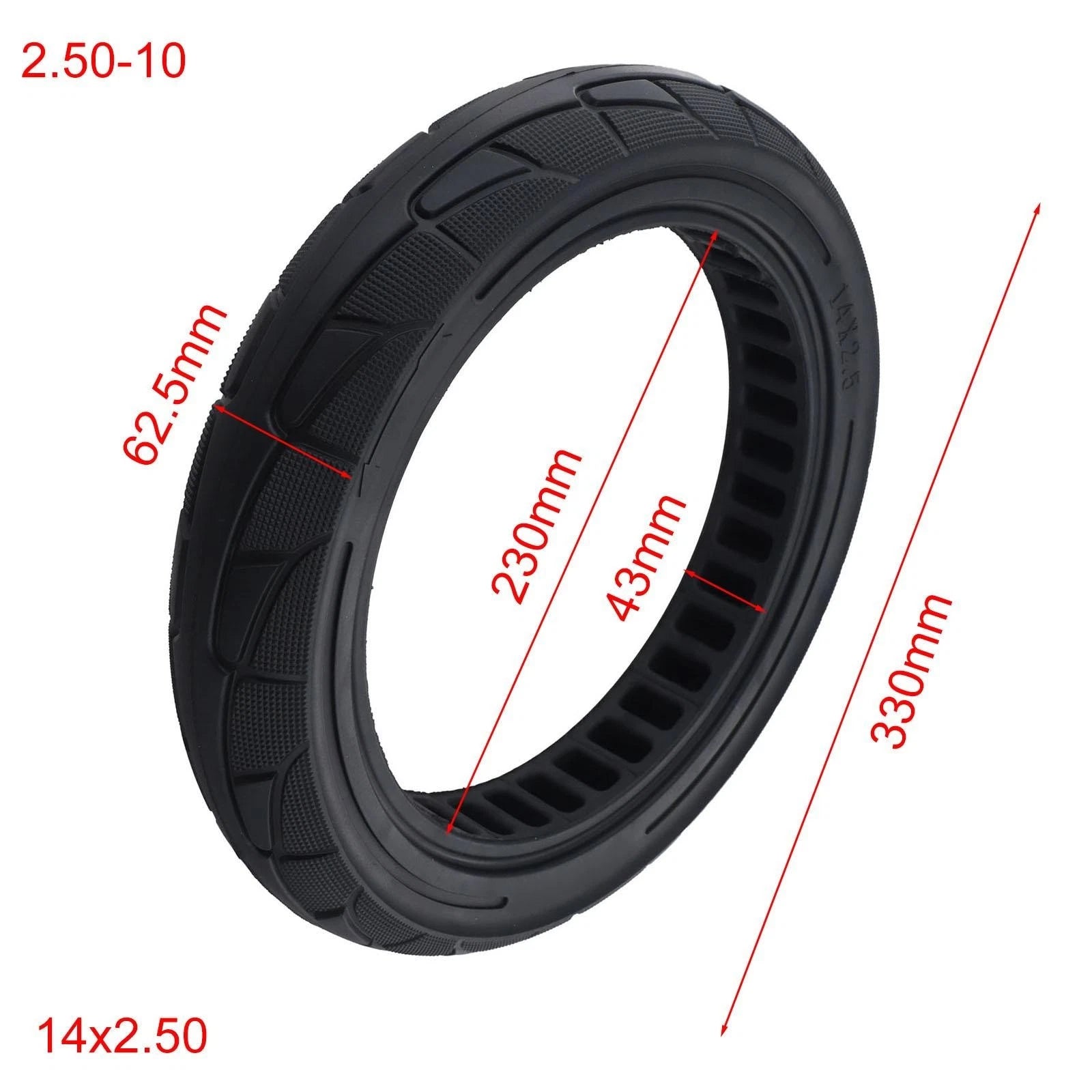 14 Inch Solid Tyre for Multiple Ebike Configurations