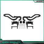 Set of 2 Front Tow Hooks for Dodge Ram 1500 (2009–2019) Black with Hardware