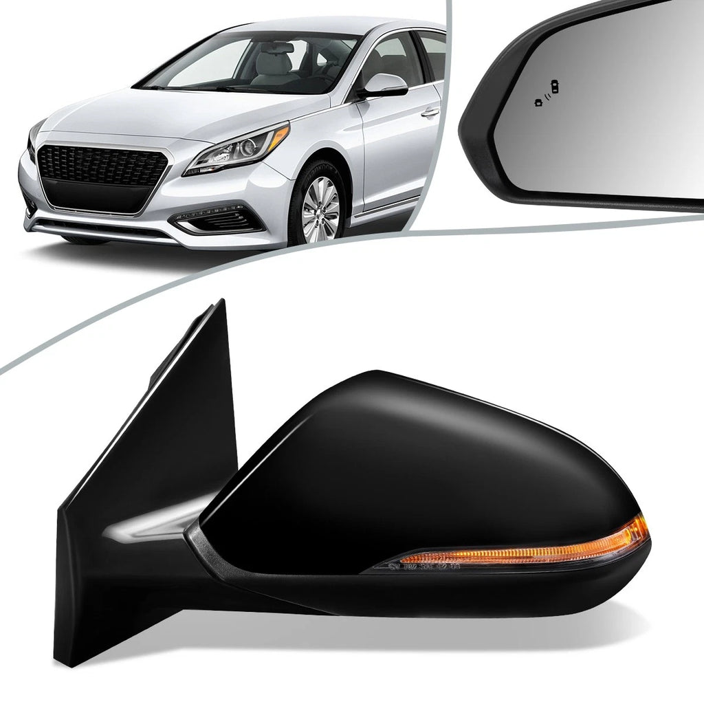 Powered Adjust Heated Driver Side Door Mirror Left for Hyundai Sonata (2018–2019) HY1320238
