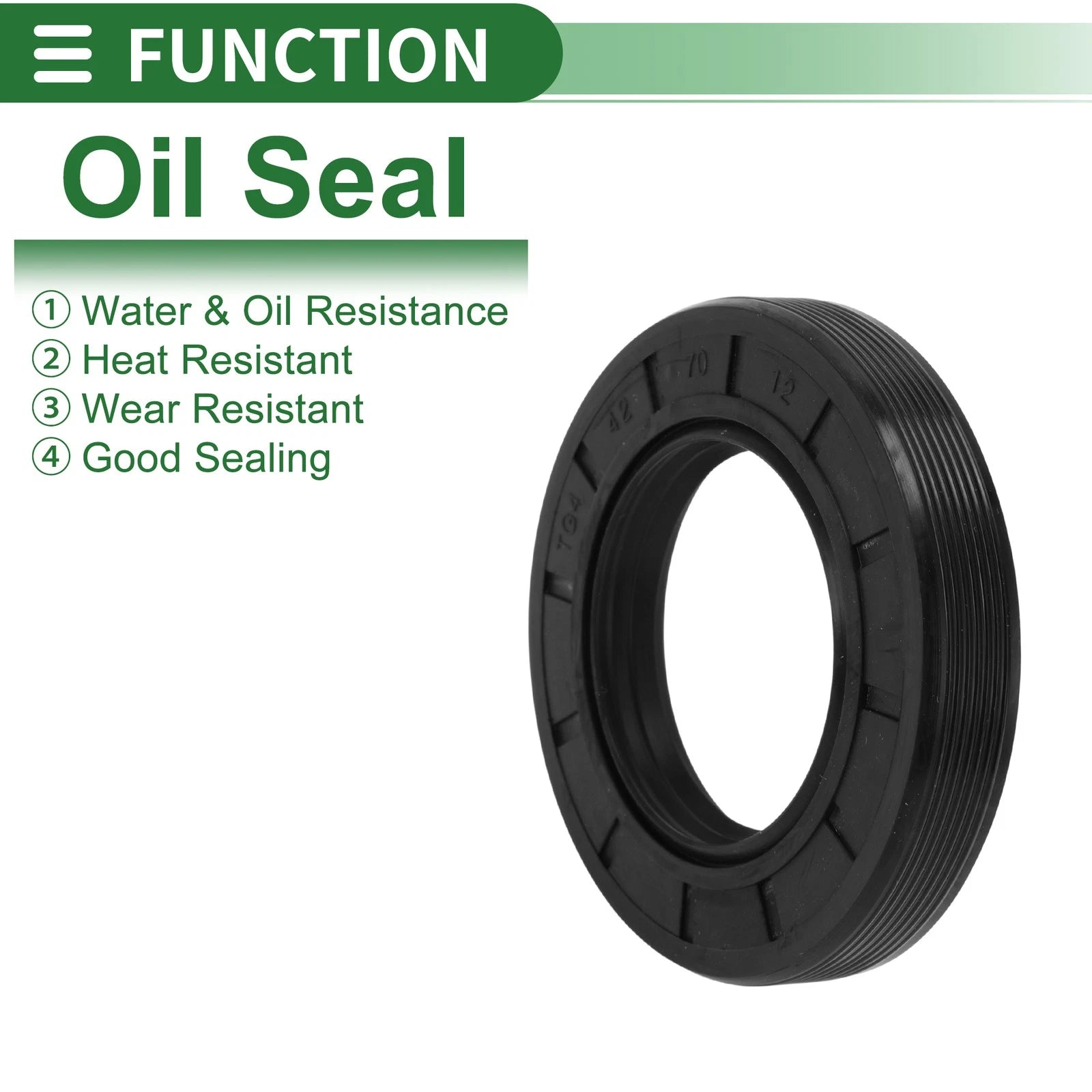 Oil Seal   - NBR Rubber 42x70x12mm High Pressure