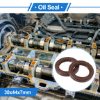 2X Oil Seal Rotary Shaft Seal FKM Rubber 30x44x7mm for [Make Model] 