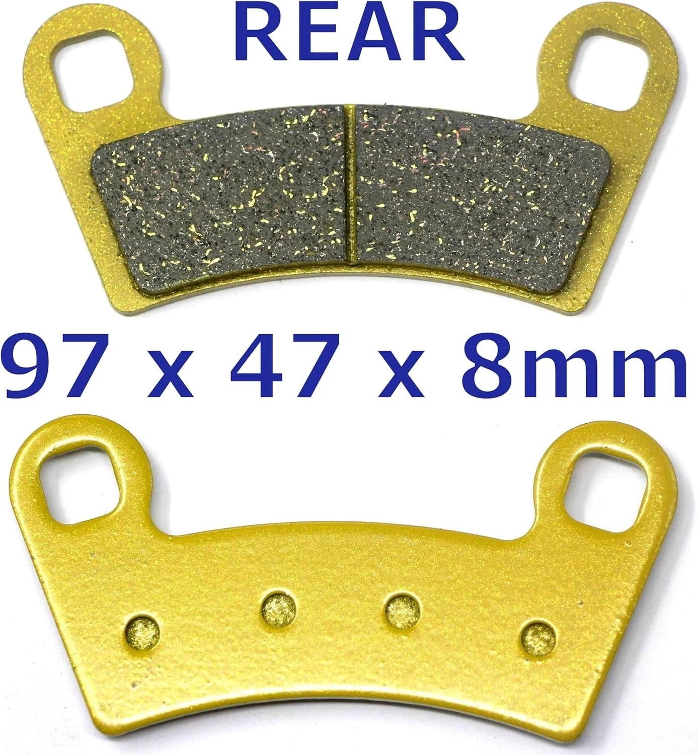Front Rear Brake Pads for Polaris Ranger 570 Crew SP 570 2022–2026
