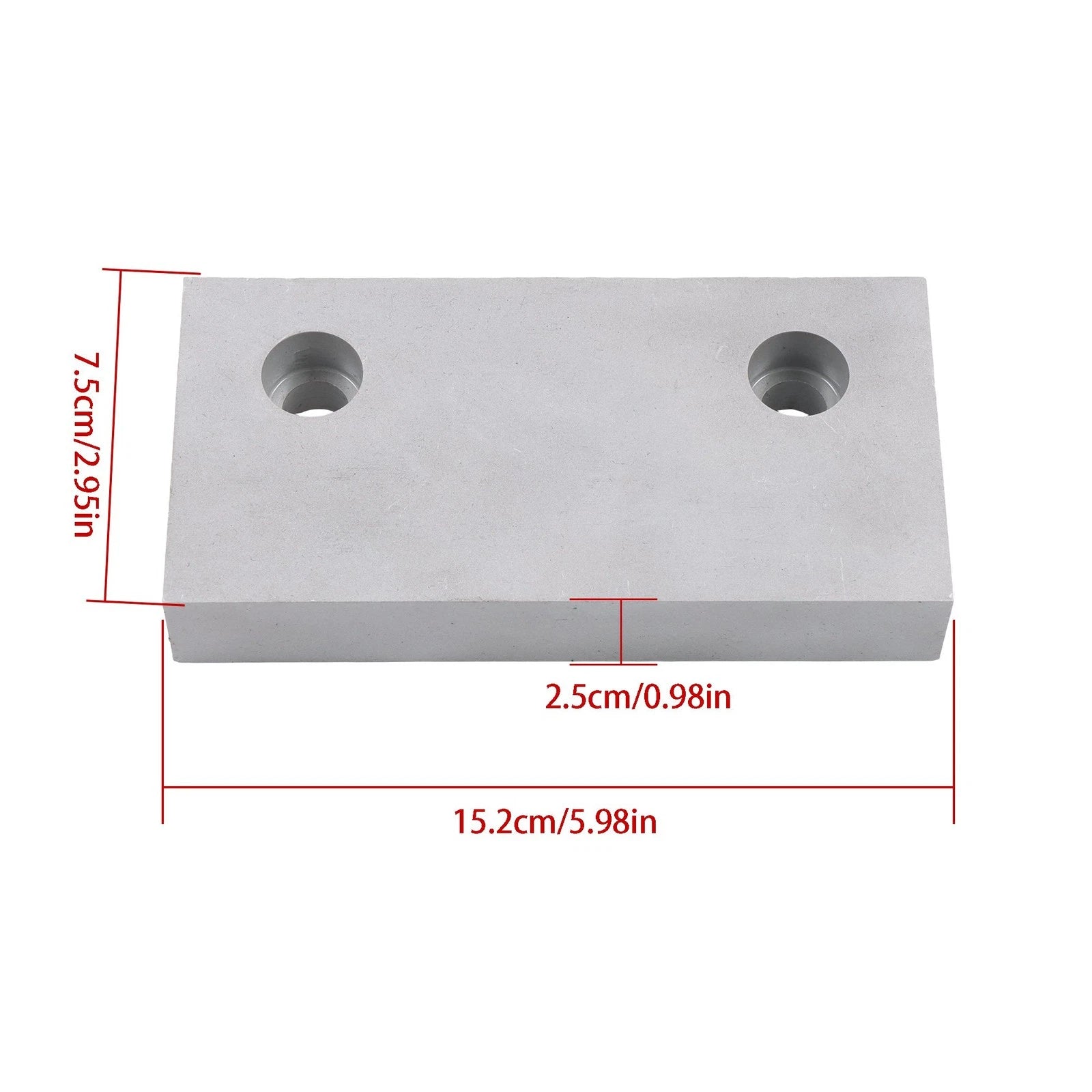 Set of 2 Aluminum Machinable Soft Jaws for 6" Mill Vise