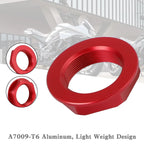 Billet Steering Stem Nut for Suzuki GSXR 600/750, YZF-R1, ZX6R, S1000RR (All Years) Red