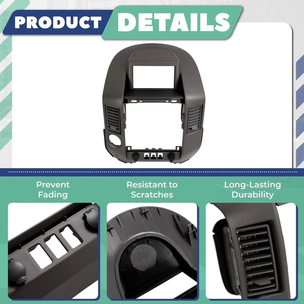 ABS Instrument Panel Lid Dash Console Bezel for Nissan Titan Armada (2004–2007)