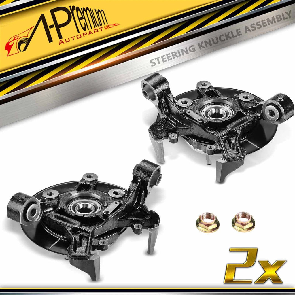 Pair Rear Steering Knuckle & Hub Bearing for Ford Explorer (2006–2010)