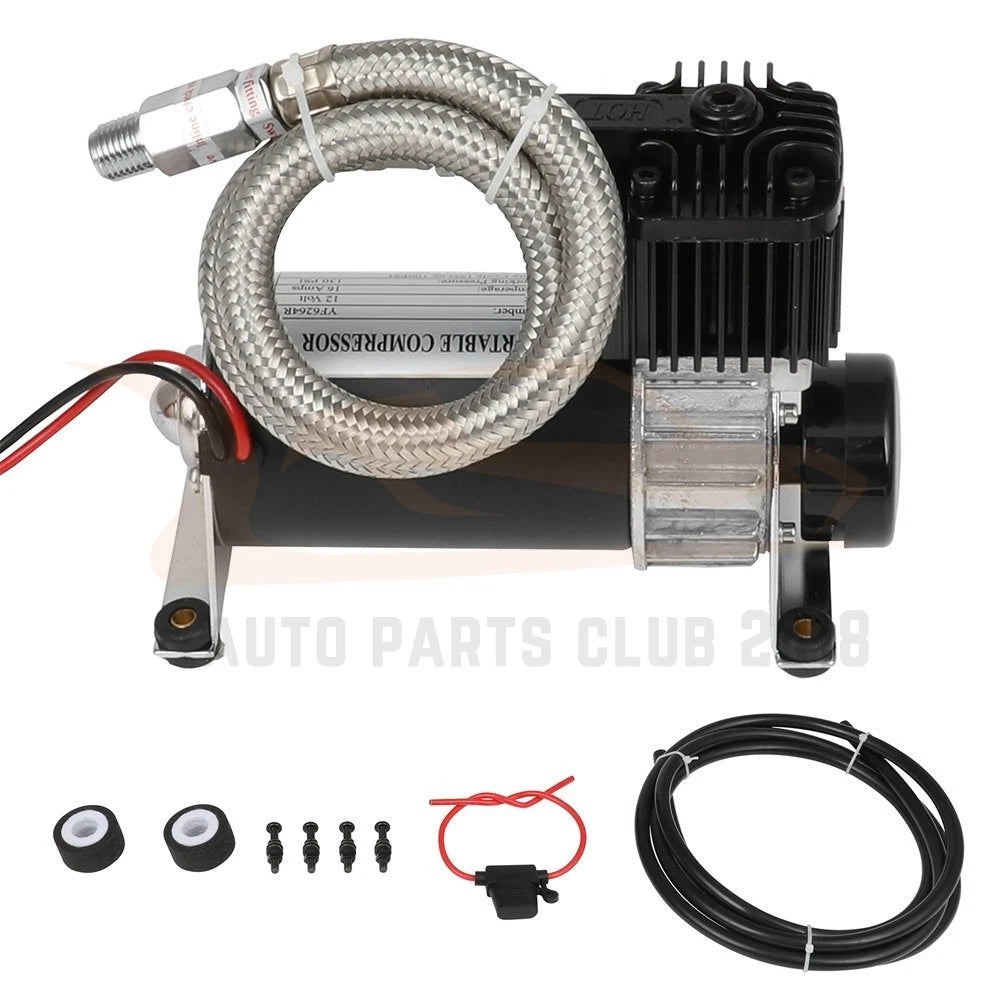 Air Compressor Kit for Train Horns and Air Suspension (12V, 130PSI)