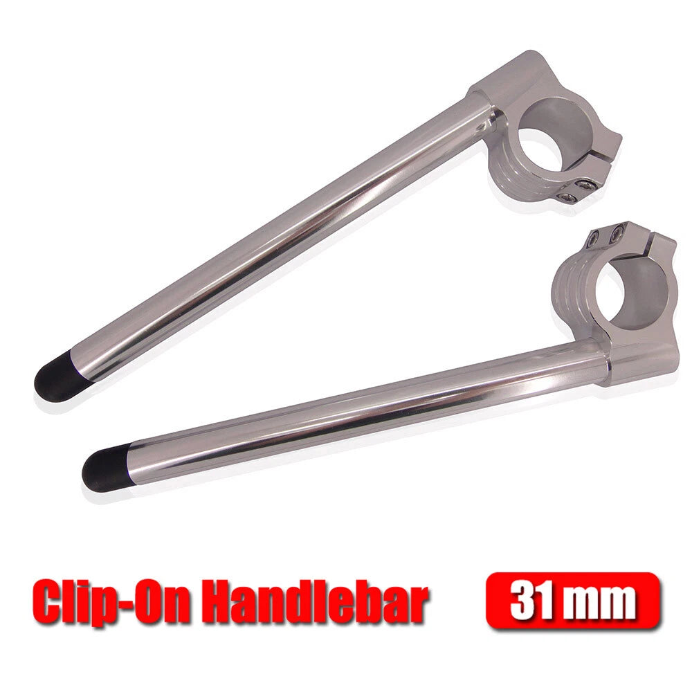 295mm Clip-On Handlebars for Universal Fit 31mm Motorcycle Fork Tubes