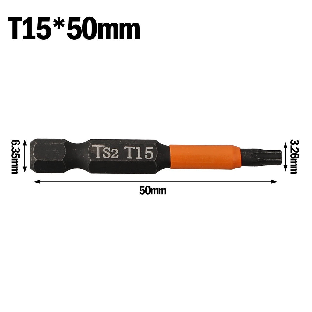 Set of 4 Magnetic Drill Bits for Electric Screwdrivers and Manual Tools