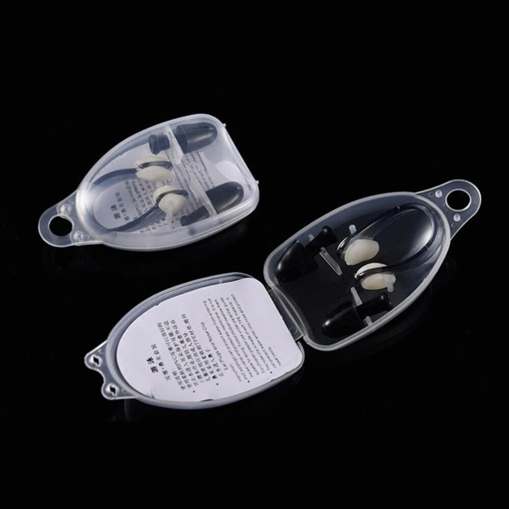 Swimming Nose Clips and Ear Plugs Set with Case