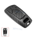 Carbon Fiber Texture Keyless Smart Key Fob Case for Audi A4–A5 S5 (2017–2019)