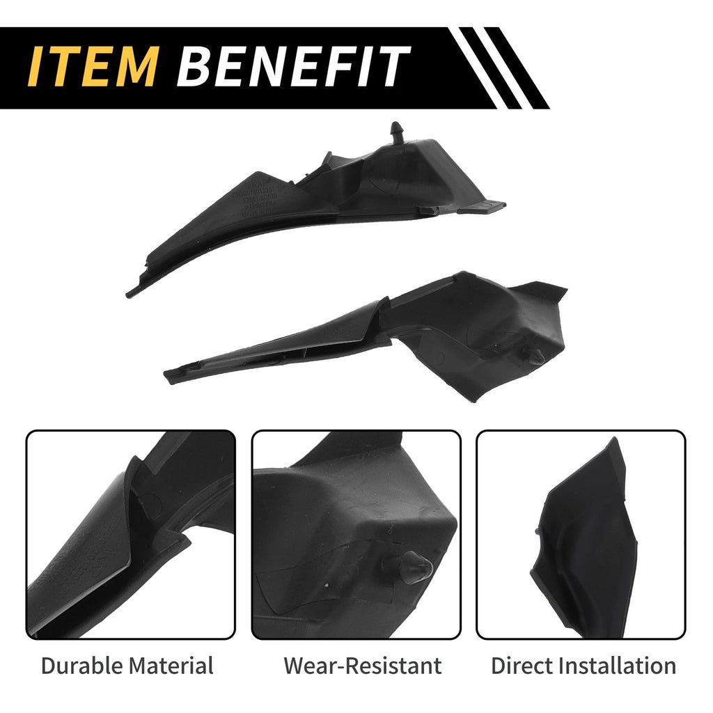 Pair Front Windshield Wiper Cowl Cover for Toyota Tundra (2007–2013) No. 538670C030