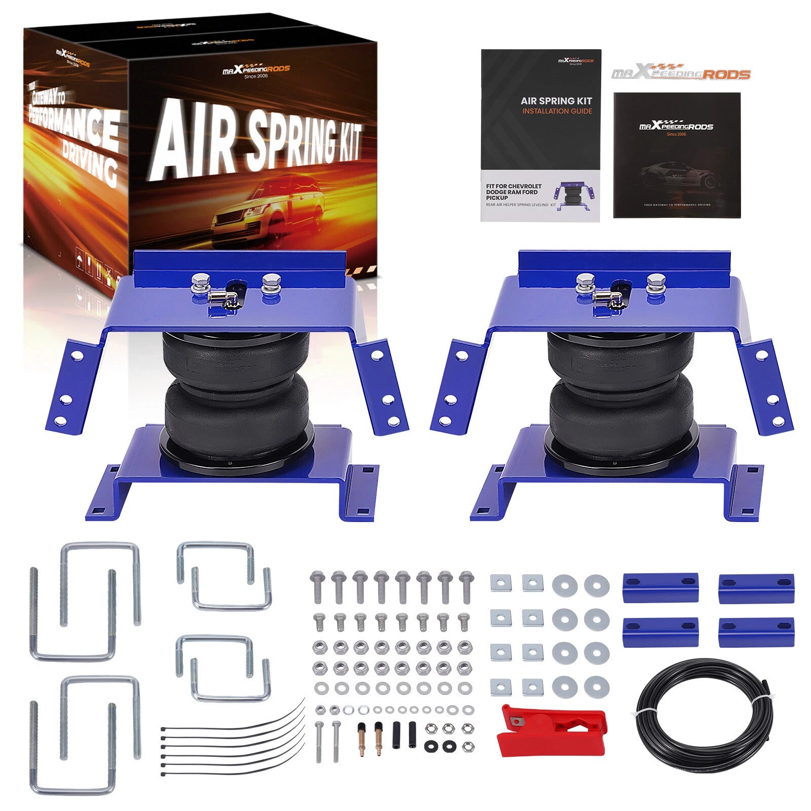 Air Helper Spring Suspension Kit 5000lbs for Dodge W300 W200 Pickup Base 97-04