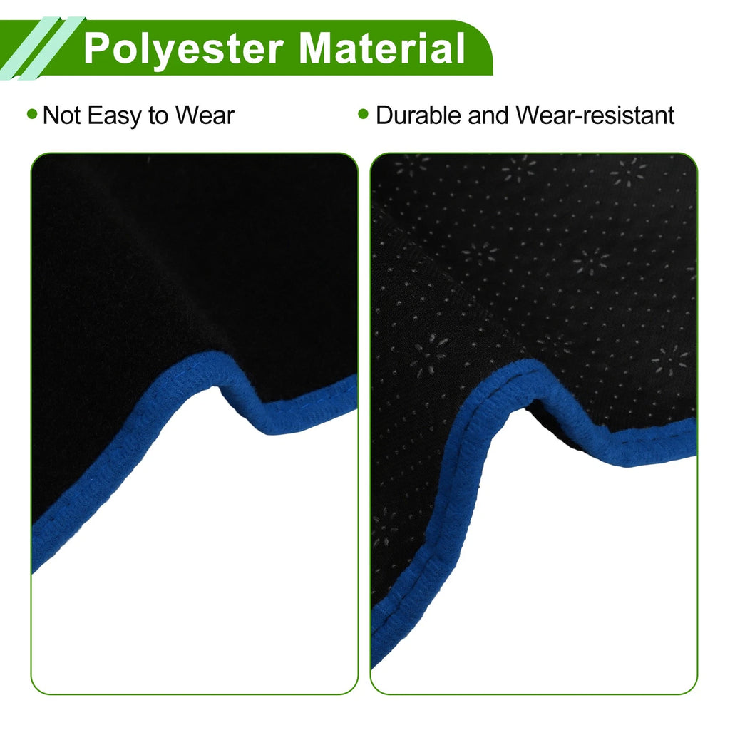 Dash Cover for Mazda MX-5 (2015–2022) Polyester Black with Blue Edge
