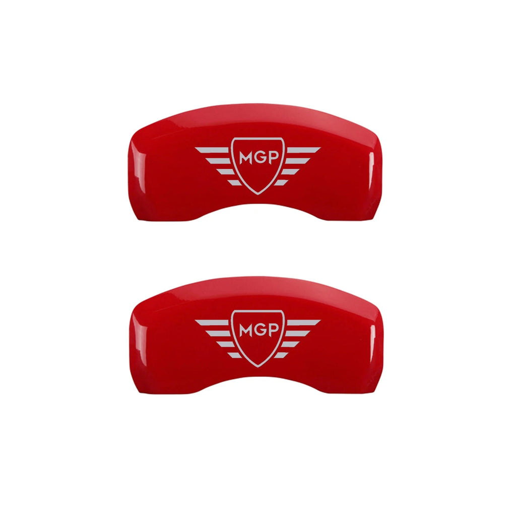 Set of 4 Red Caliper Covers with Silver Logo for Acura MDX (2007–2013)