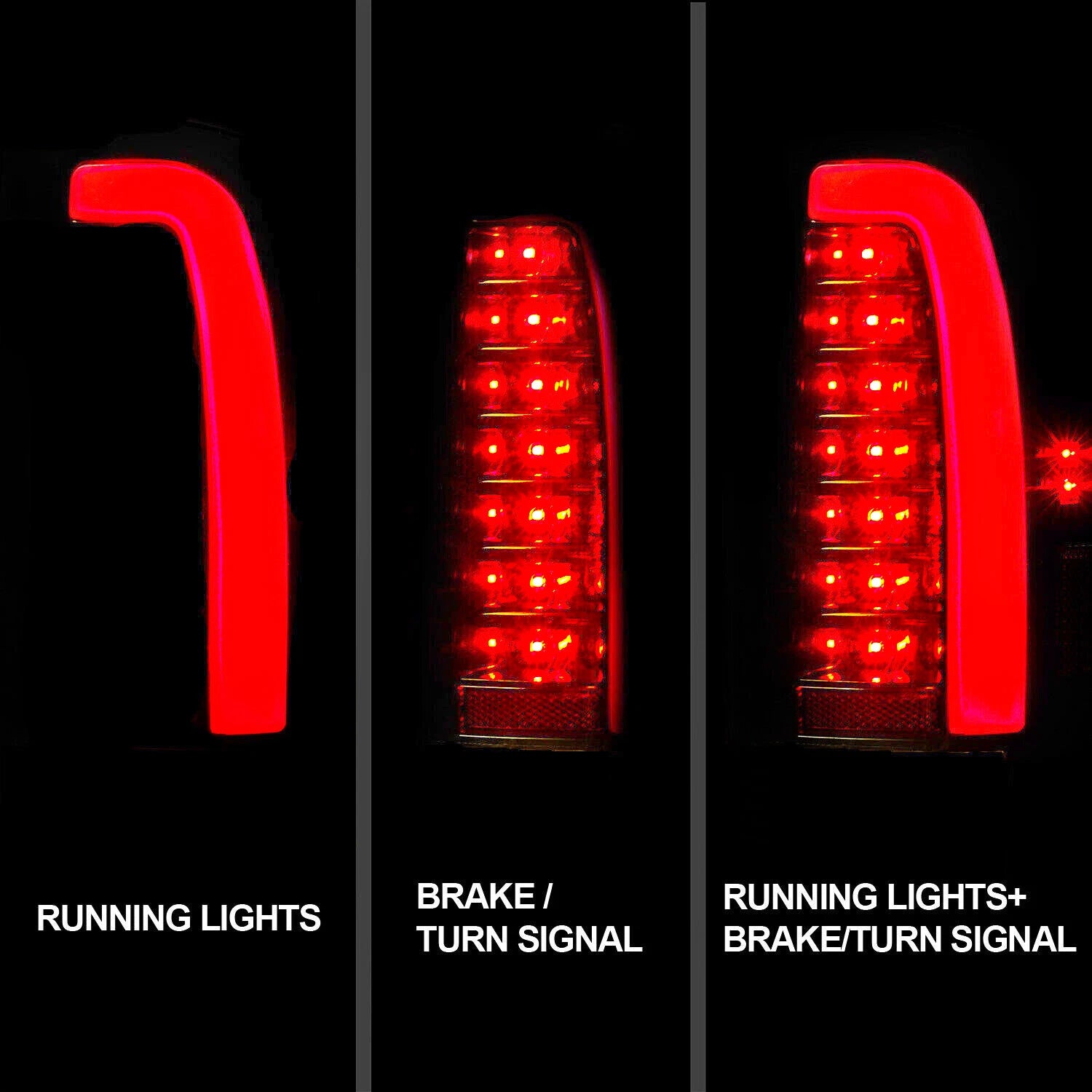 LED Smoke Tail Lights for Toyota Tacoma (1995-2000)