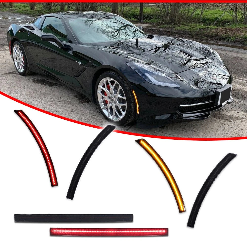 Smoked LED Side Marker Lights for Chevy Corvette C7 (2014–2019)