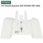 Rear Fender for Yamaha Banshee YFZ350 (1987–2006) - White ABS Polished