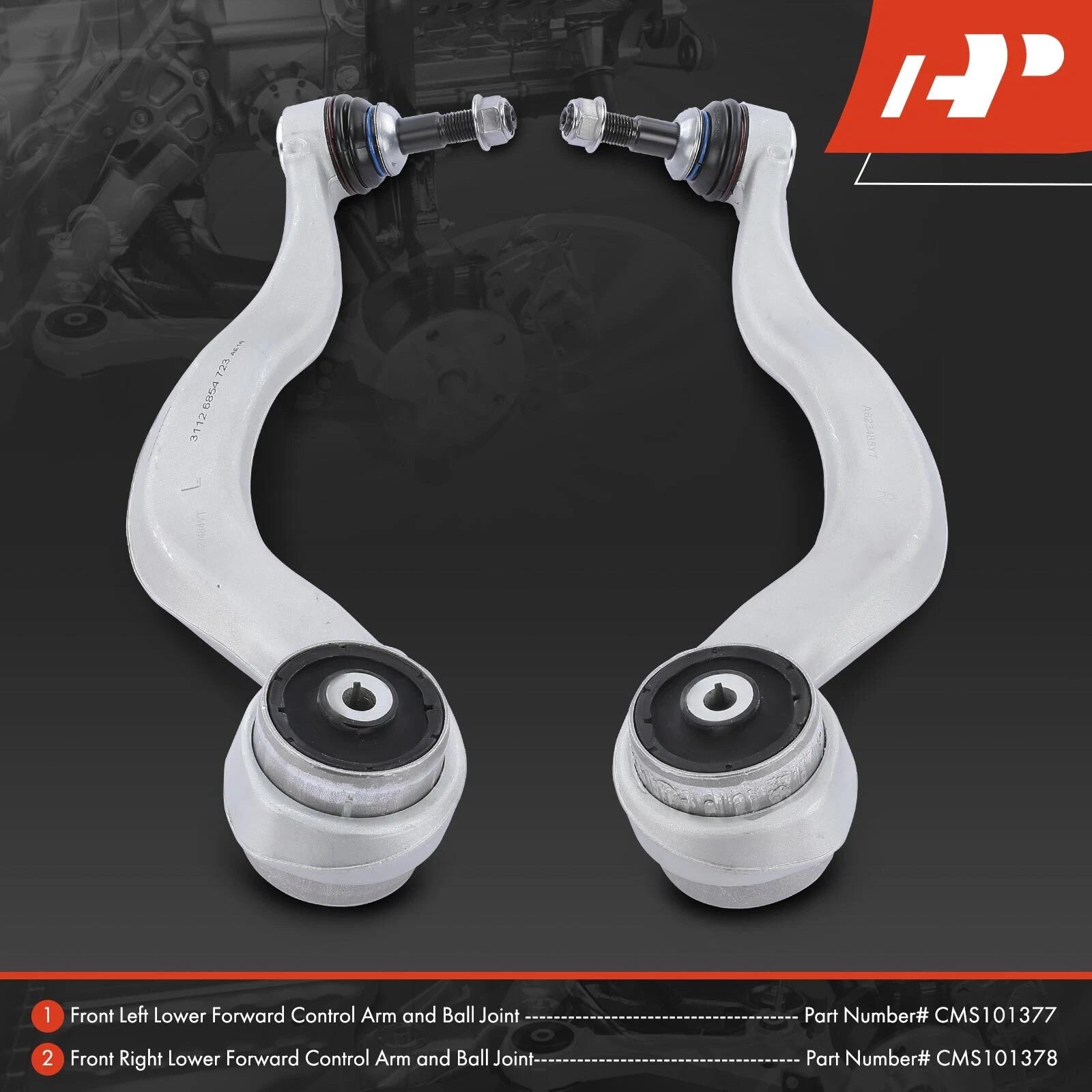 2X Front Lower Control Arm with Ball Joint for BMW F30 F32 (2012–2019)