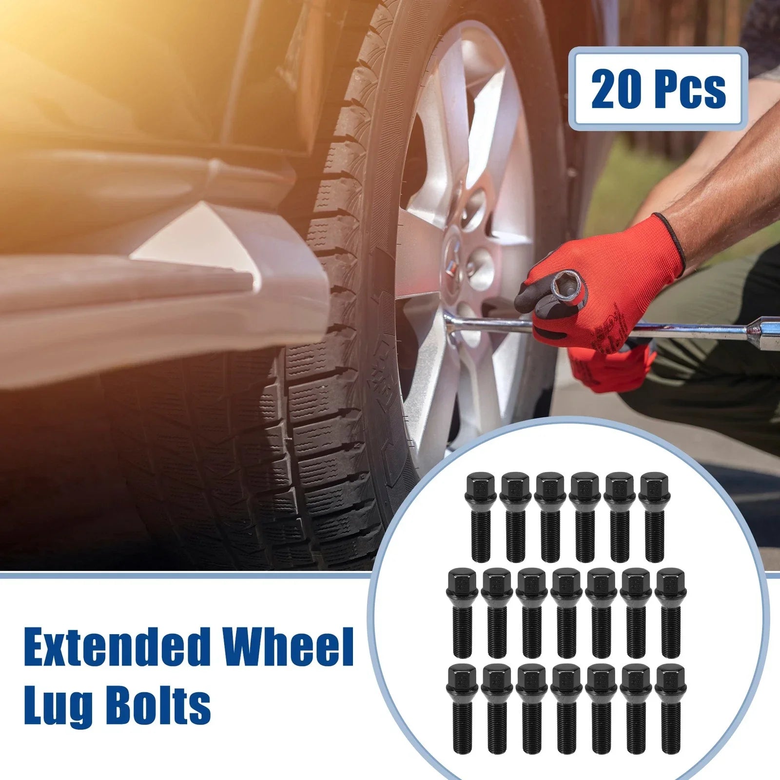20pcs M14x1.5 Extended Wheel Lug Bolts for BMW X3 E83