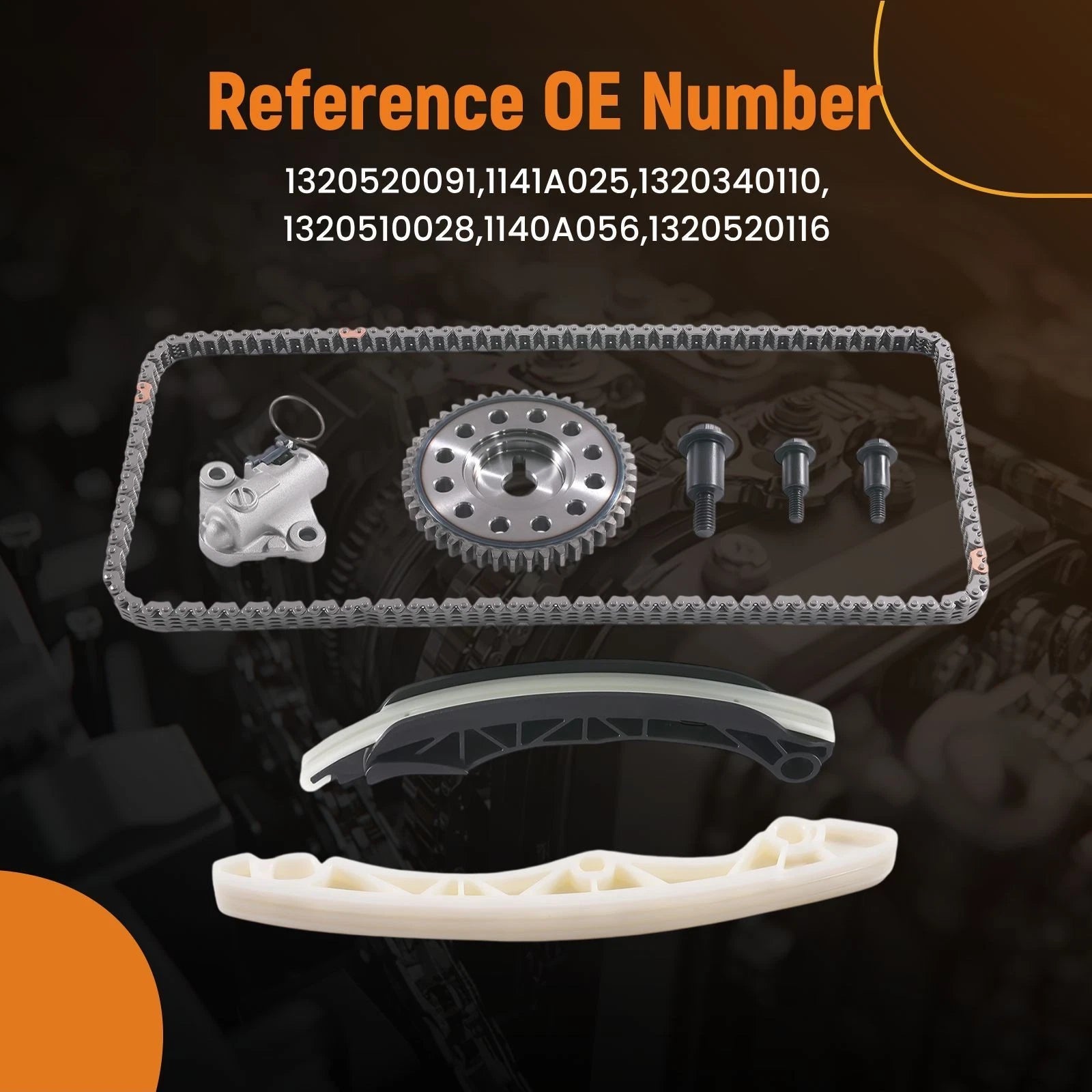 Timing Chain Kit with Tensioner for Smart Fortwo Coupe 2007+ (1320320080)