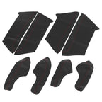 8Pcs Door Panel Armrest Cover for Honda Civic (2016–2020) Black Red Line