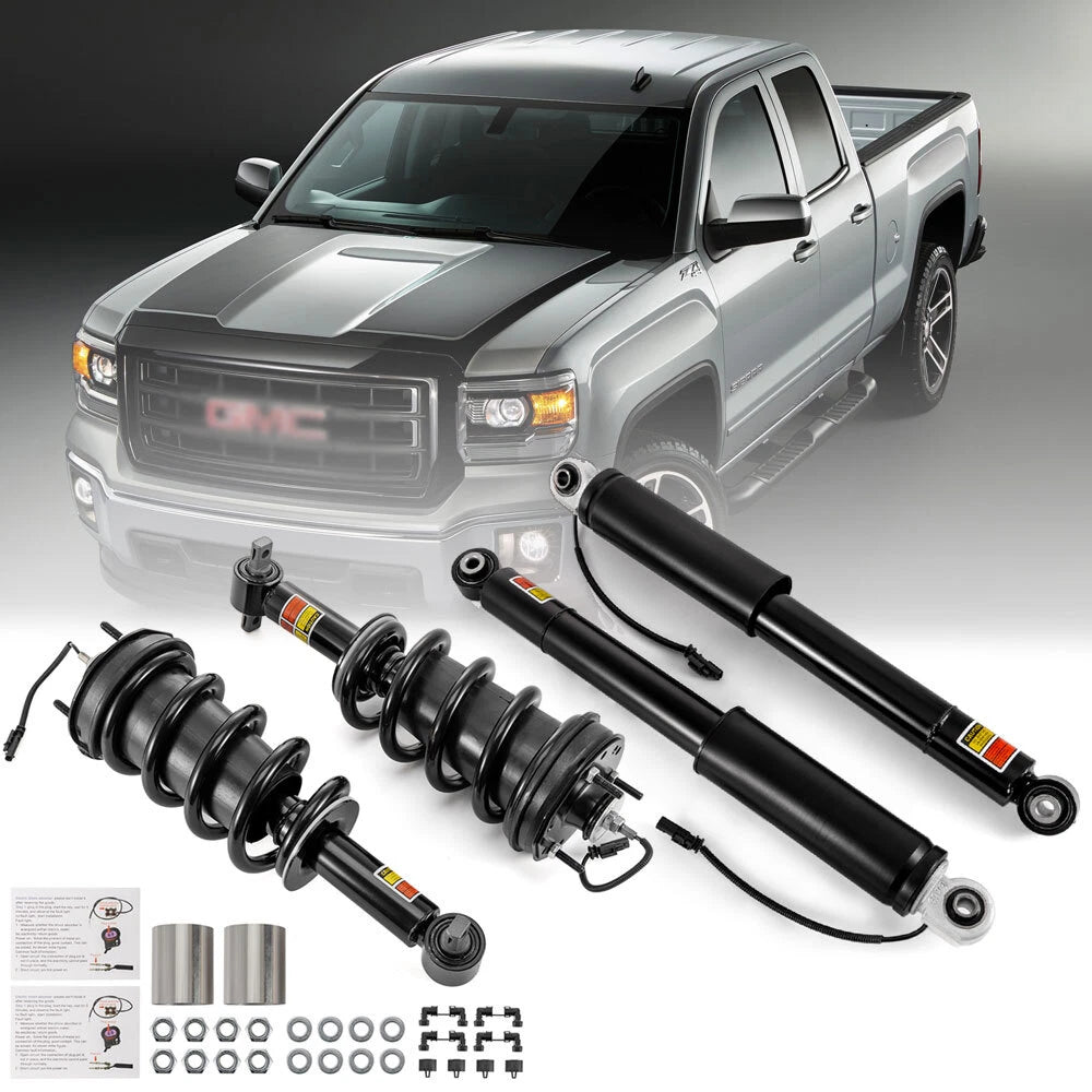 Front Strut Assembly & Rear Shock Absorber for GMC Sierra 1500 Denali (2015–2018)