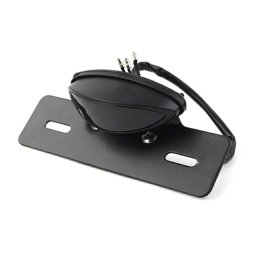 LED Brake Tail Light License Plate Mount for Cafe Racer