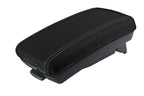 Leather Console Lid Armrest Cover for Kia Forte (2010–2013) Gray Stitch