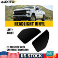 2X Smoke Headlight Side Marker Tint for Chevy Silverado 1500 (2022–2023)